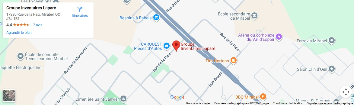 Aperçu de la carte - Groupe Inventaires Laparé